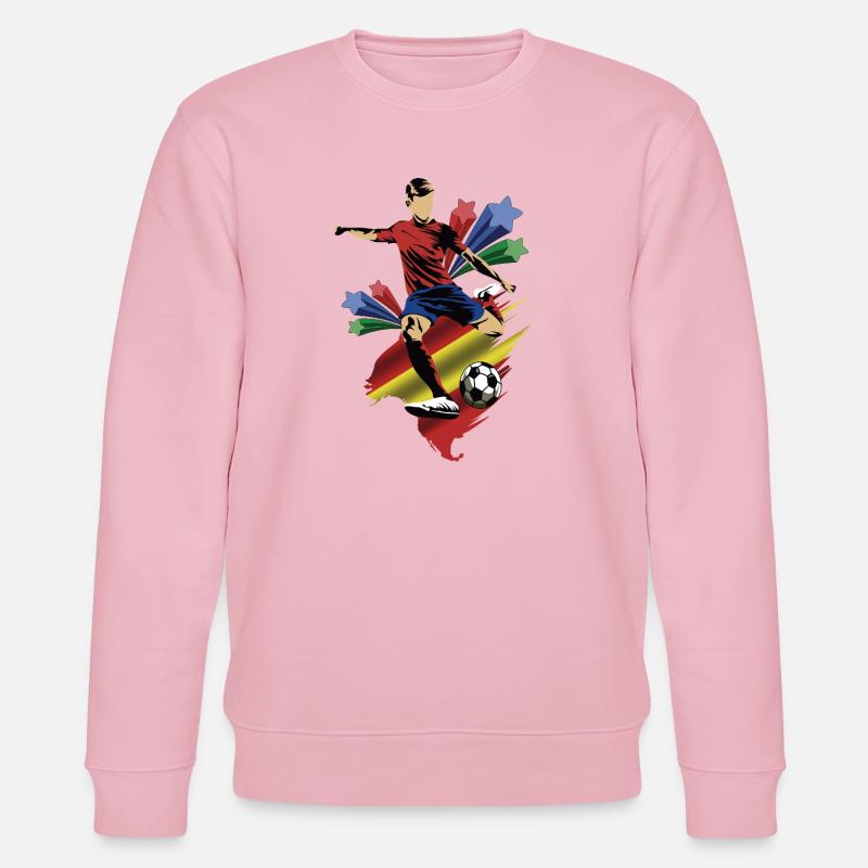 Spanien – Spanien – Flaggen - Stanley/Stella Unisex Bio-Sweatshirt CHANGER  - Hellrosa