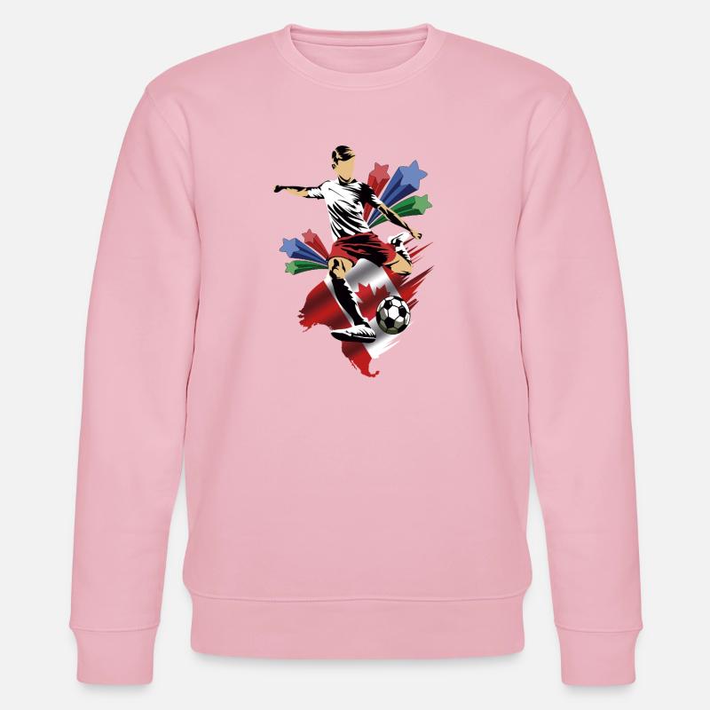 Canada - Canada - Flags - Stanley/Stella CHANGER Unisex Organic Sweatshirt - cotton pink