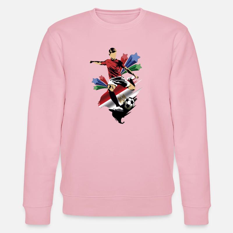 Egipto - Egypt - Flags - Stanley/Stella CHANGER Unisex Organic Sweatshirt - cotton pink