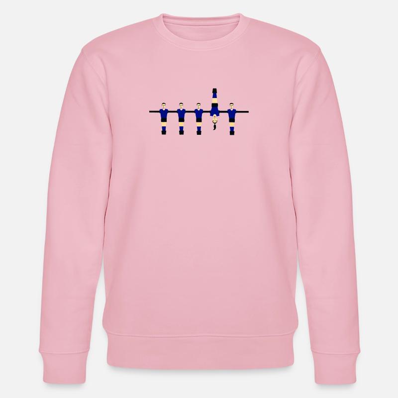 Stylized Blue Figures - Stanley/Stella CHANGER Unisex Organic Sweatshirt - cotton pink