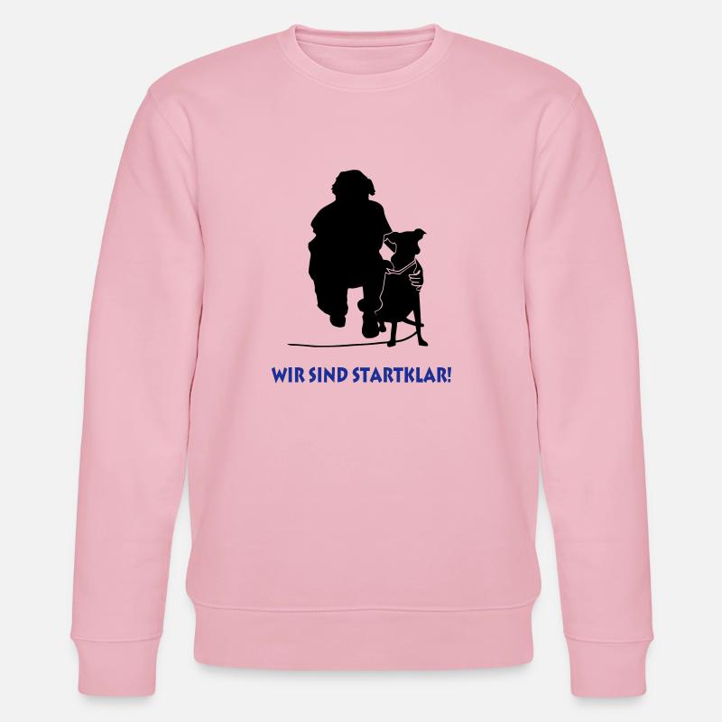 Hund am Ansatz - Stanley/Stella Unisex Bio-Sweatshirt CHANGER  - Hellrosa