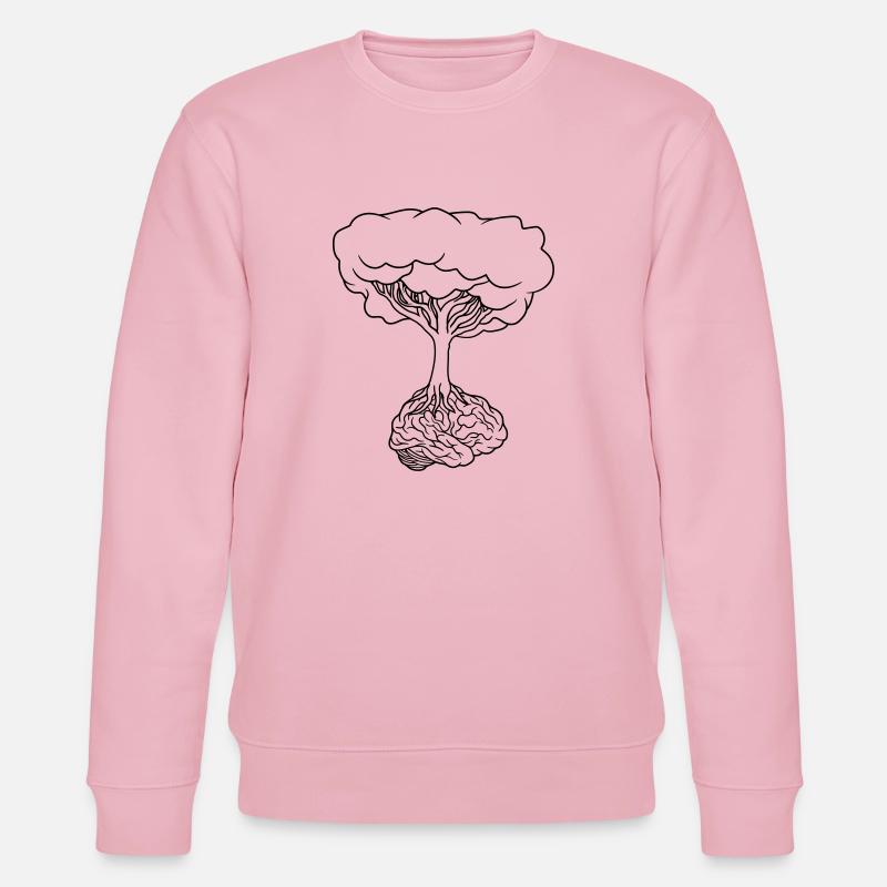 Brain under tree - Stanley/Stella CHANGER Unisex Organic Sweatshirt - cotton pink