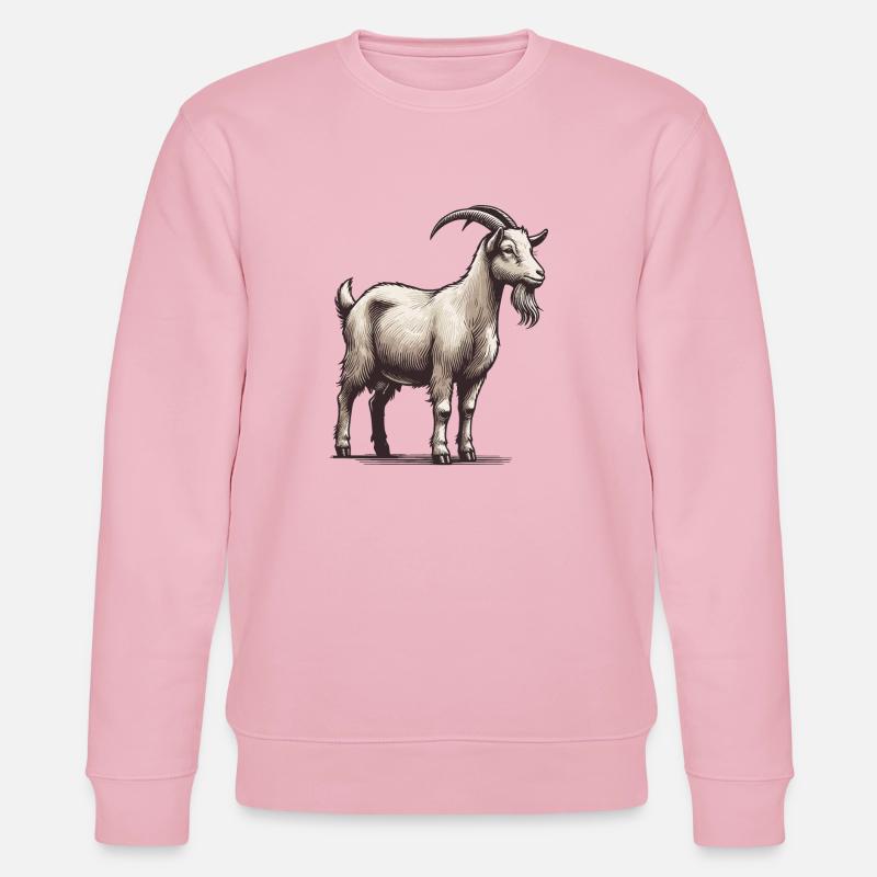 Ziege - Stanley/Stella Unisex Bio-Sweatshirt CHANGER  - Hellrosa