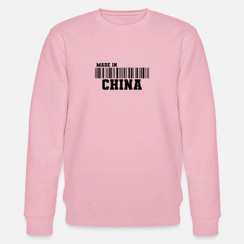 Made in China Barcode - Stanley/Stella CHANGER Unisex Organic Sweatshirt - cotton pink