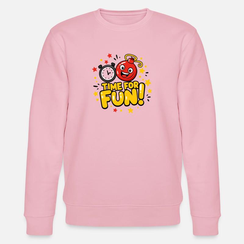 C’EST L’HEURE DE S’AMUSER - Sweat bio CHANGER Stanley/Stella Unisexe - rose pâle