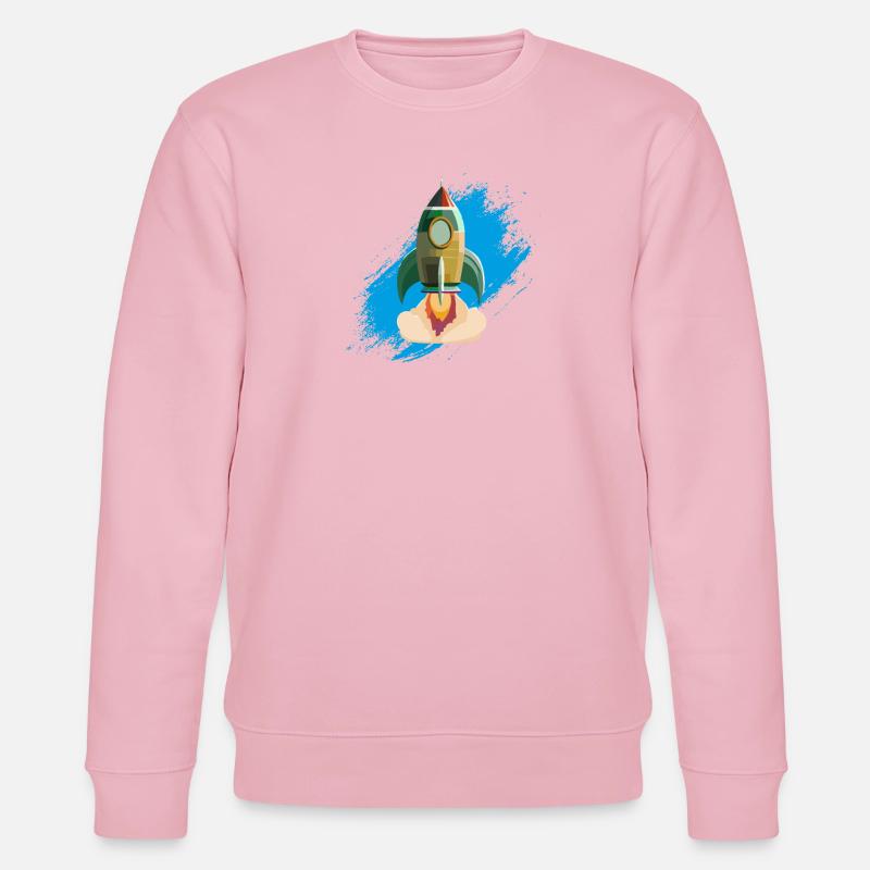 startende Rakete - Stanley/Stella Unisex Bio-Sweatshirt CHANGER - Hellrosa