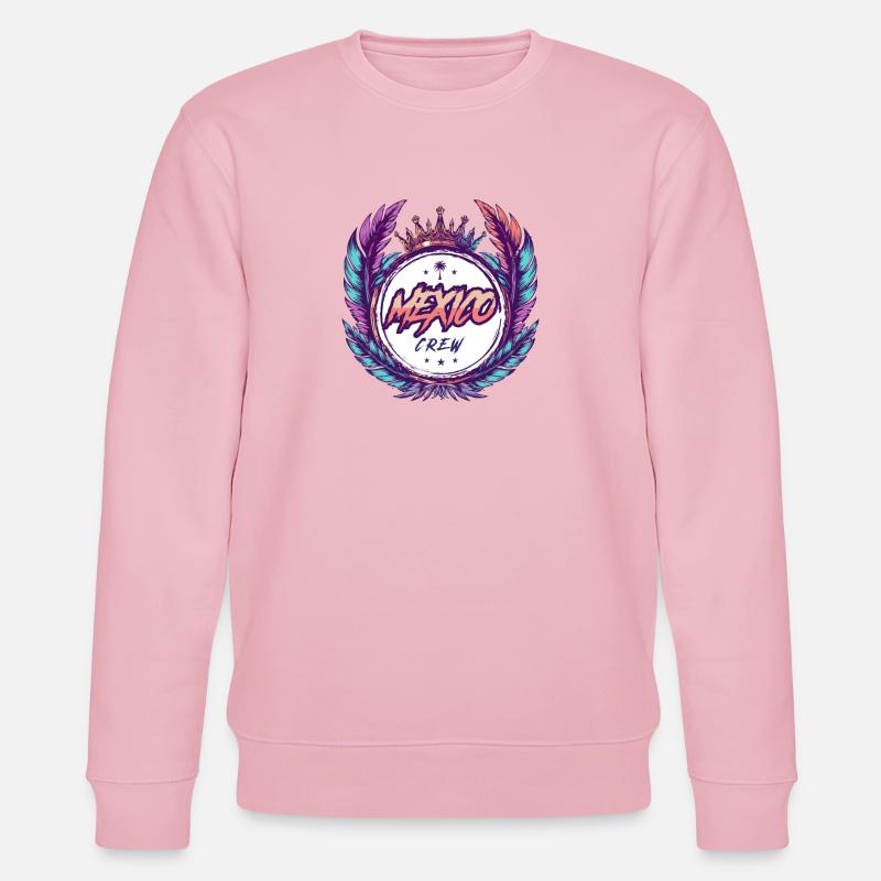 Mexiko Crew Bunt - Stanley/Stella Unisex Bio-Sweatshirt CHANGER  - Hellrosa