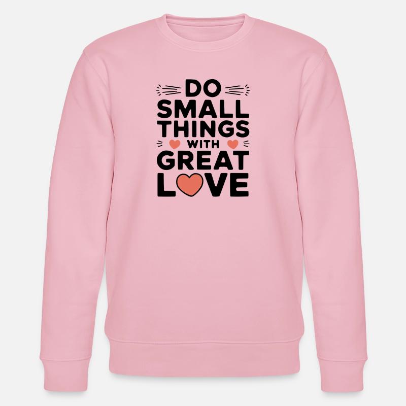 Compassion Humanité Motivation Empathie Gentillesse - Sweat bio CHANGER Stanley/Stella Unisexe - rose pâle