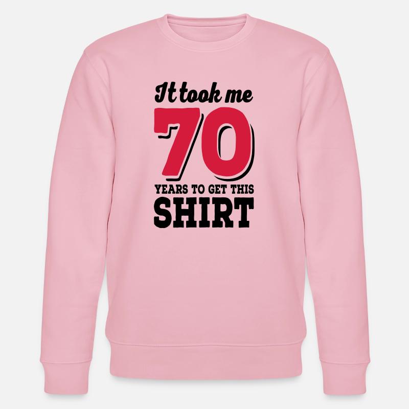 70 ans - Sweat bio CHANGER Stanley/Stella Unisexe - rose pâle