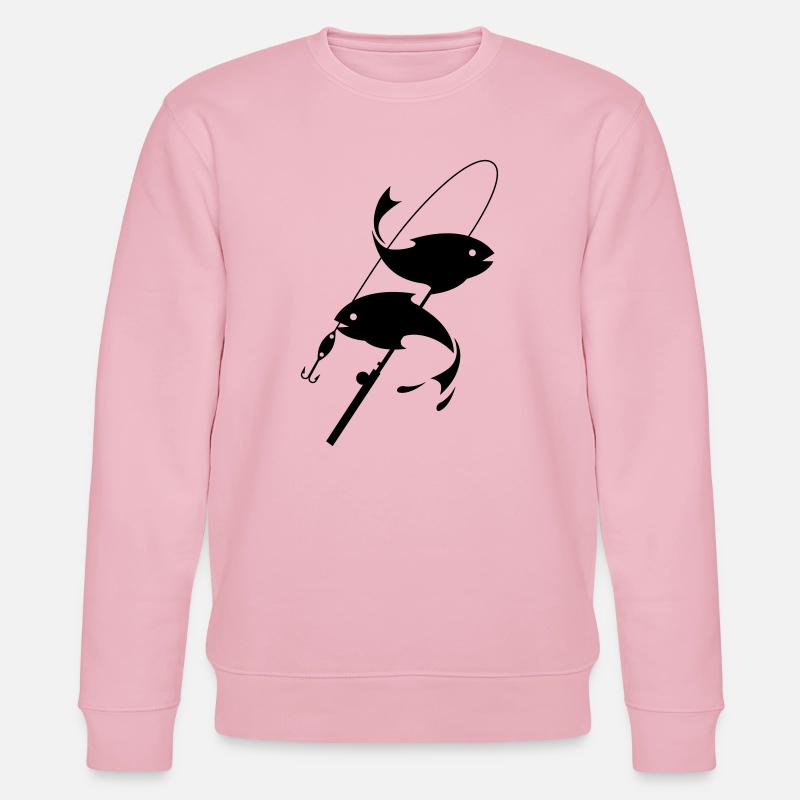 Angeln - Stanley/Stella Unisex Bio-Sweatshirt CHANGER  - Hellrosa