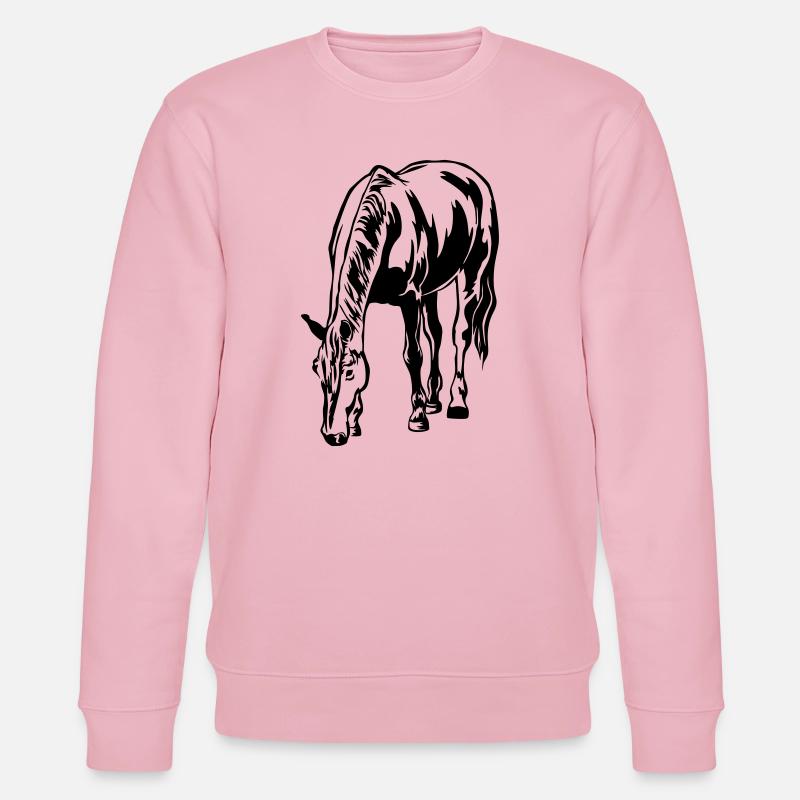 Cheval herbeux - Sweat bio CHANGER Stanley/Stella Unisexe - rose pâle