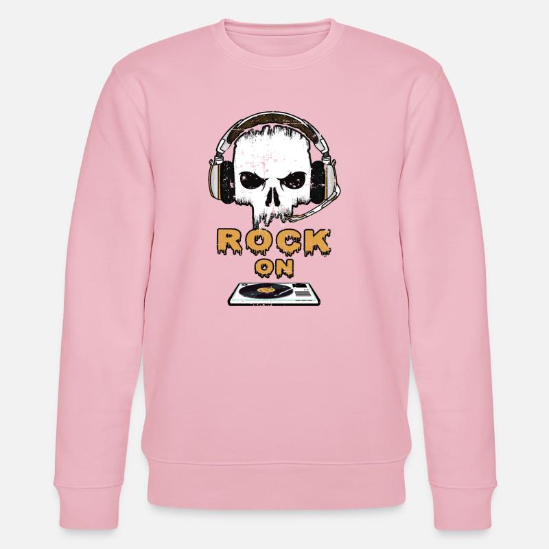 Rock Music On - Stanley/Stella CHANGER Unisex Organic Sweatshirt - cotton pink