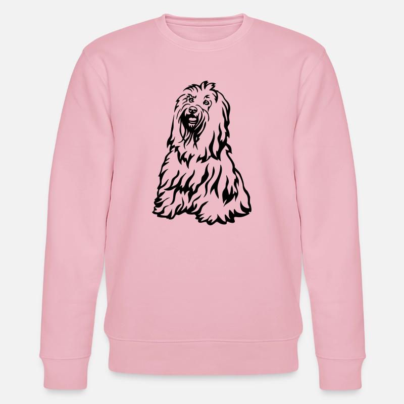 Tibet Terrier - Stanley/Stella Unisex Bio-Sweatshirt CHANGER  - Hellrosa