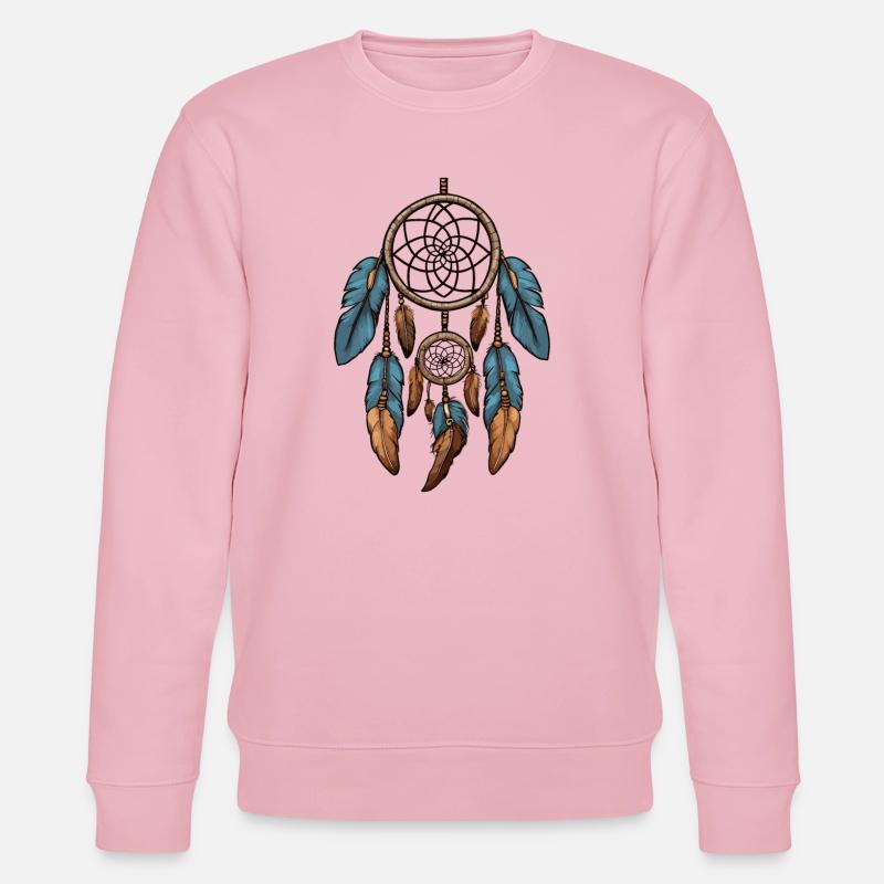 Traumfänger - Stanley/Stella Unisex Bio-Sweatshirt CHANGER  - Hellrosa
