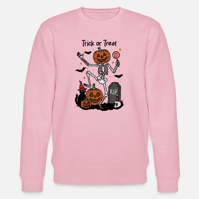 Süßes oder Saures Tanzen - Stanley/Stella Unisex Bio-Sweatshirt CHANGER  - Hellrosa