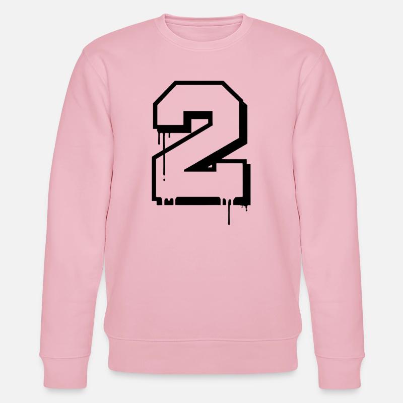 Graffiti Nummer 2 Urban Kunst Design - Stanley/Stella Unisex Bio-Sweatshirt CHANGER  - Hellrosa