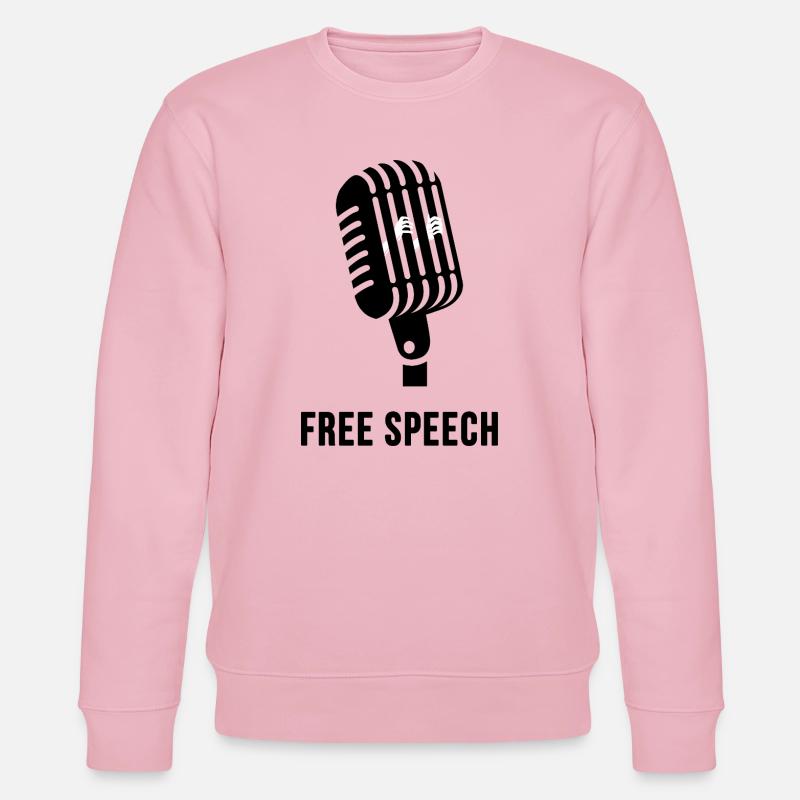 Liberté d'expression - Sweat bio CHANGER Stanley/Stella Unisexe - rose pâle