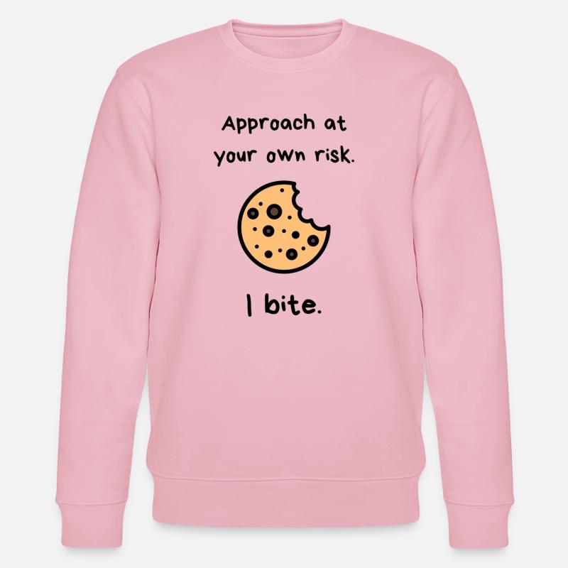 Approach At Your Own Risk – I Bite Cookie - Stanley/Stella Unisex Bio-Sweatshirt CHANGER  - Hellrosa