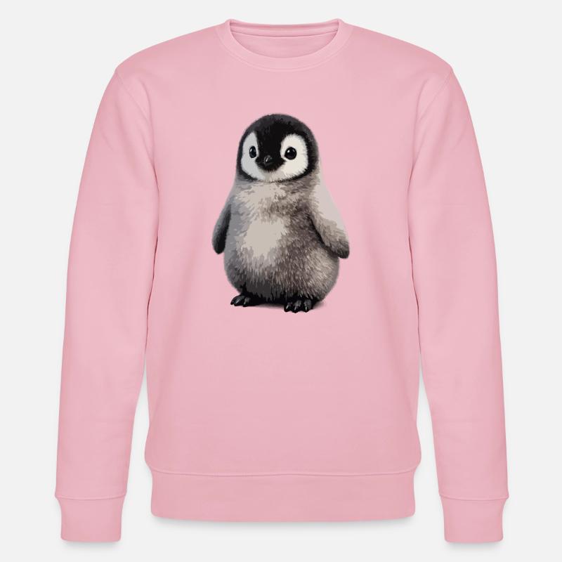 Illustration du poussin de pingouin doux - Sweat bio CHANGER Stanley/Stella Unisexe - rose pâle
