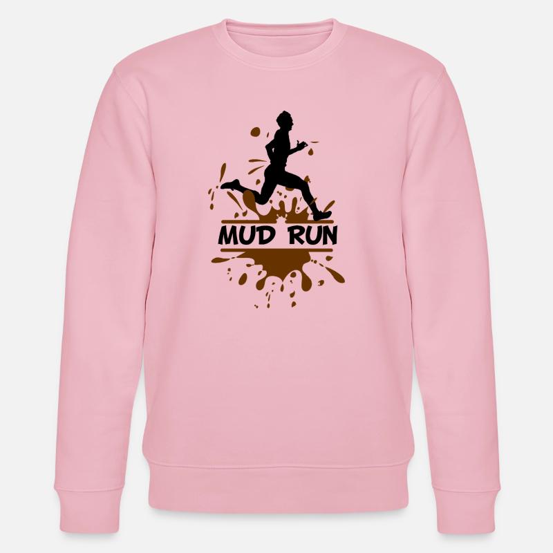 Mud Run Man – Modder Runner - Stanley/Stella CHANGER Unisex Organic Sweatshirt - cotton pink