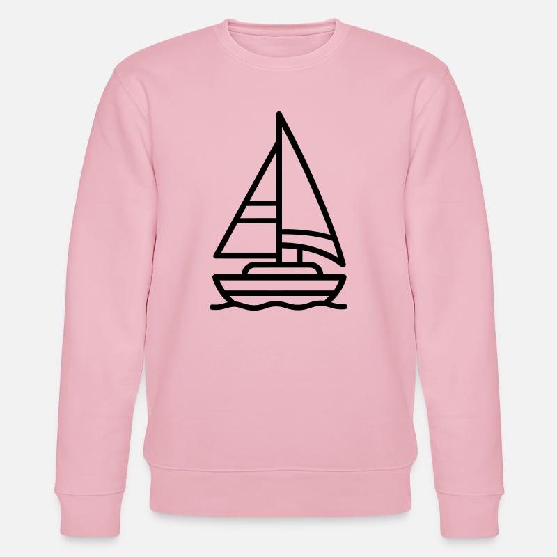 sailing ship - Stanley/Stella CHANGER Unisex Organic Sweatshirt - cotton pink
