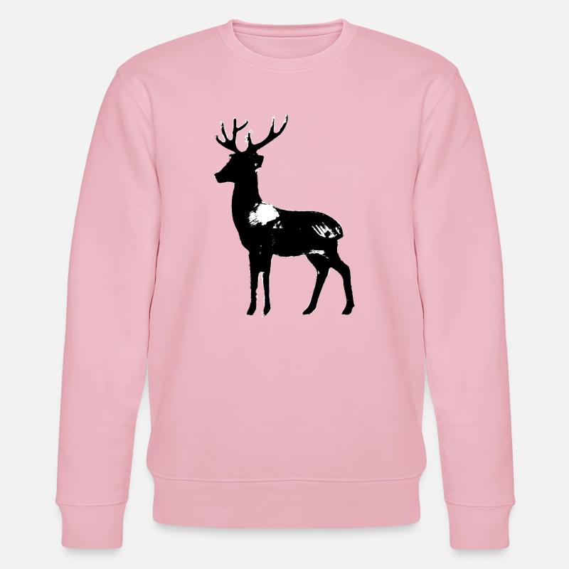 Cerf - Sweat bio CHANGER Stanley/Stella Unisexe - rose pâle