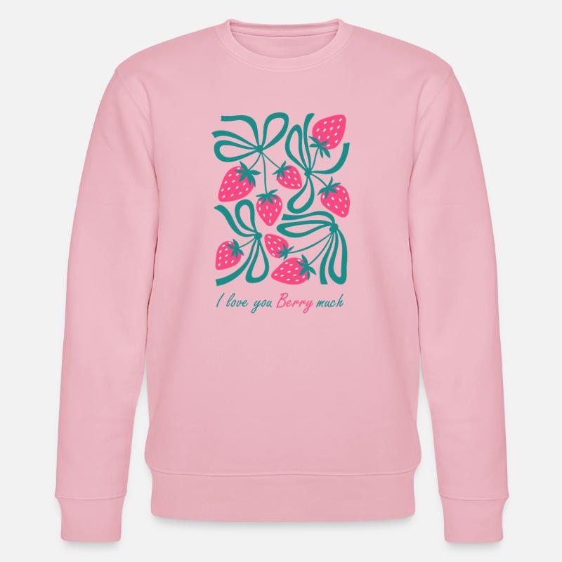 Reife Erdbeeren - Stanley/Stella Unisex Bio-Sweatshirt CHANGER - Hellrosa