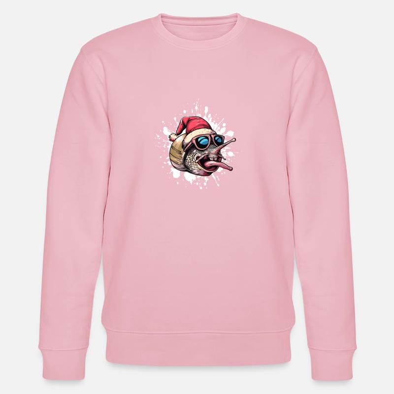 Escargot Noël Drôle - Sweat bio CHANGER Stanley/Stella Unisexe - rose pâle