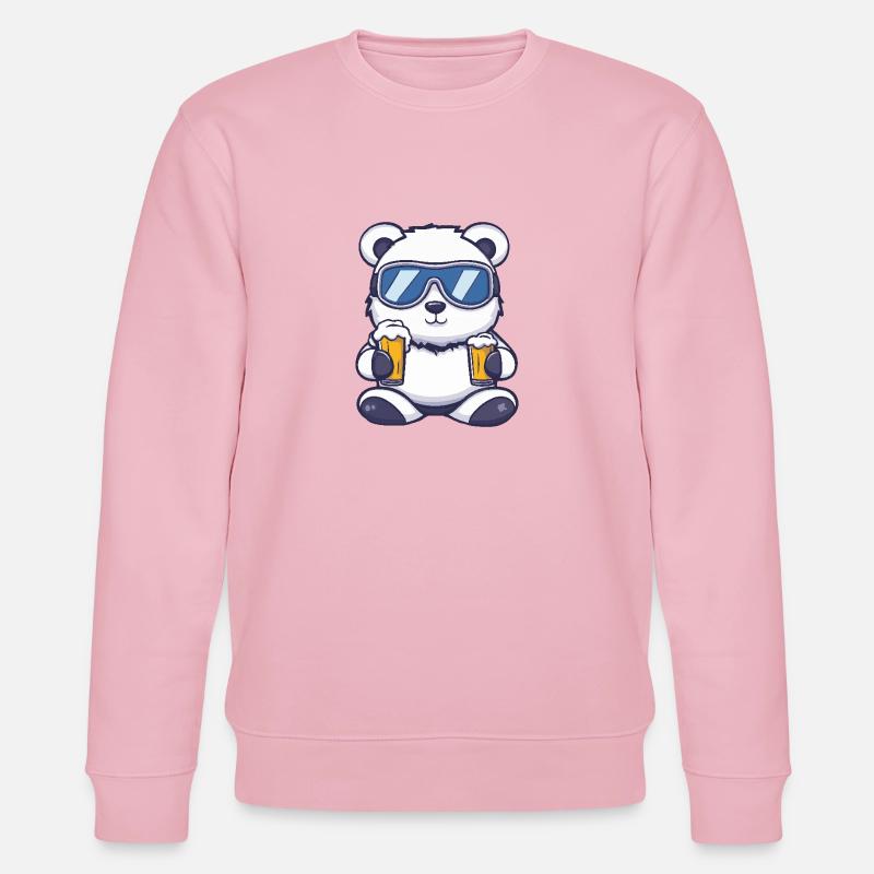 Bière après-ski Bär - Sweat bio CHANGER Stanley/Stella Unisexe - rose pâle