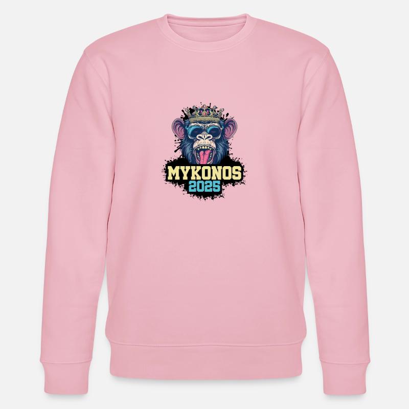 Mykonos 2025 Affe - Stanley/Stella Unisex Bio-Sweatshirt CHANGER  - Hellrosa