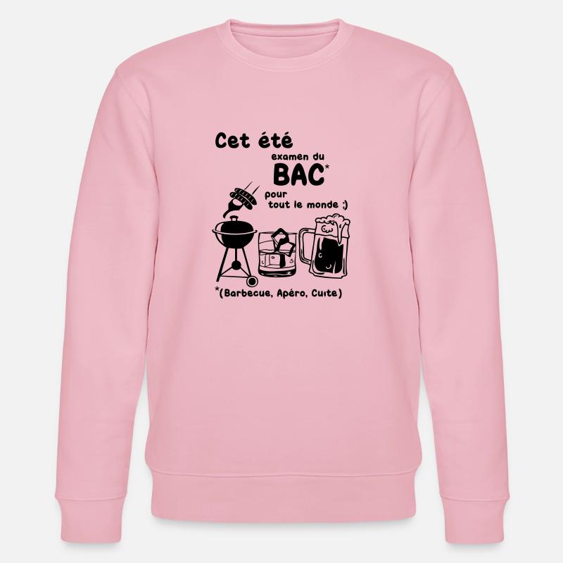 bac_ete - Stanley/Stella Unisex Bio-Sweatshirt CHANGER  - Hellrosa