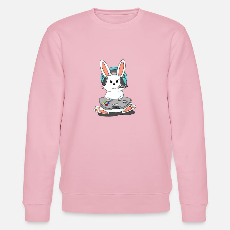 Jeux Lapin de jeu - Sweat bio CHANGER Stanley/Stella Unisexe - rose pâle