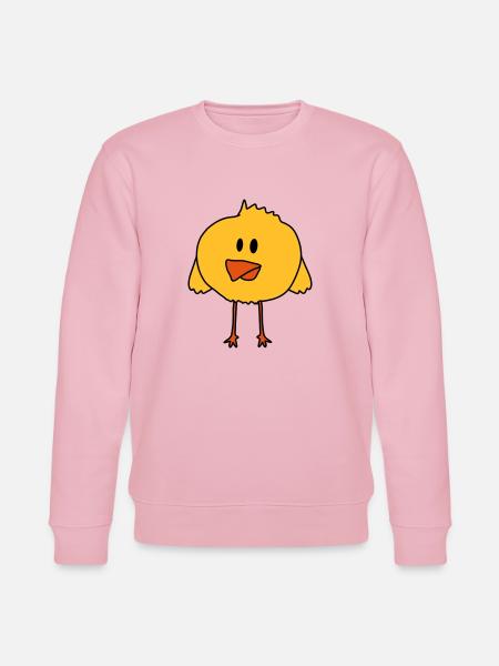 Cute Chick Bird - Stanley/Stella CHANGER Unisex Organic Sweatshirt - cotton pink