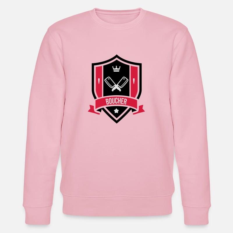 Boucher - Sweat bio CHANGER Stanley/Stella Unisexe - rose pâle