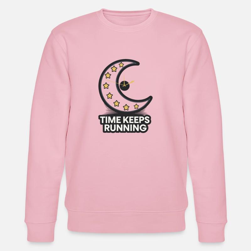 LE TEMPS CONTINUE DE COURIR - Sweat bio CHANGER Stanley/Stella Unisexe - rose pâle