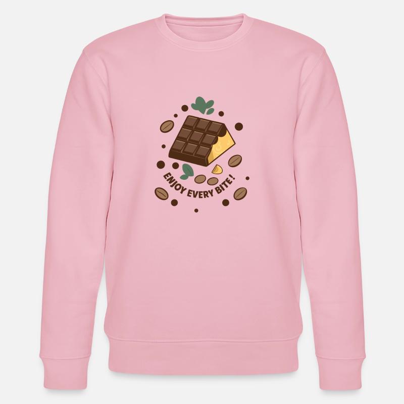 TABLETTES DE CHOCOLAT - Sweat bio CHANGER Stanley/Stella Unisexe - rose pâle