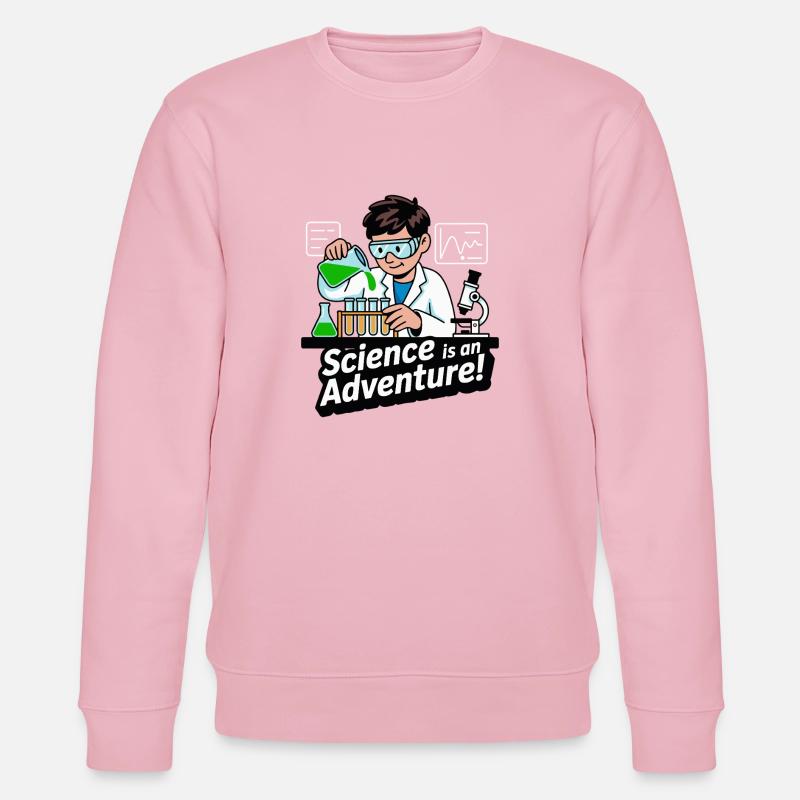 LA SCIENCE EST UNE AVENTURE - Sweat bio CHANGER Stanley/Stella Unisexe - rose pâle