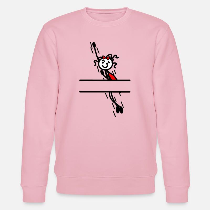 Heldin mit Strahl dazwischen - Stanley/Stella Unisex Bio-Sweatshirt CHANGER - Hellrosa