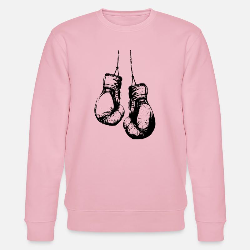 Hängende Boxhandschuhe schwarz - Stanley/Stella Unisex Bio-Sweatshirt CHANGER  - Hellrosa