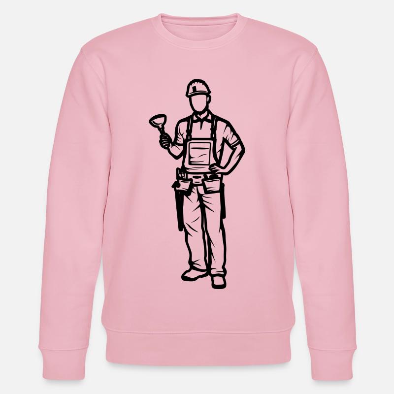 Klempner Junge - Stanley/Stella Unisex Bio-Sweatshirt CHANGER  - Hellrosa