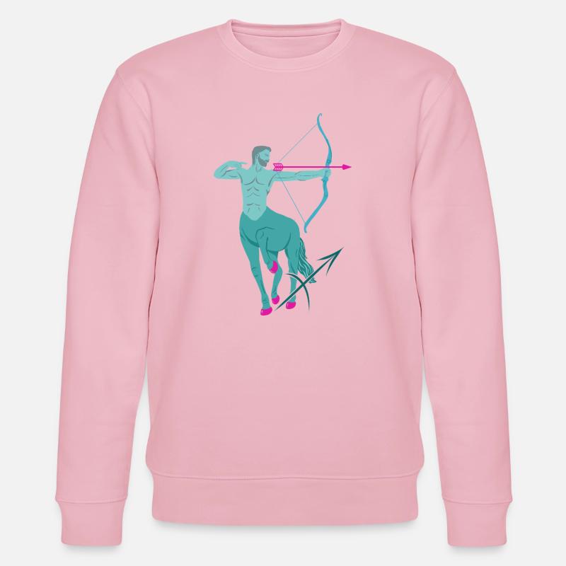 Sternzeichen Schütze - Stanley/Stella Unisex Bio-Sweatshirt CHANGER  - Hellrosa