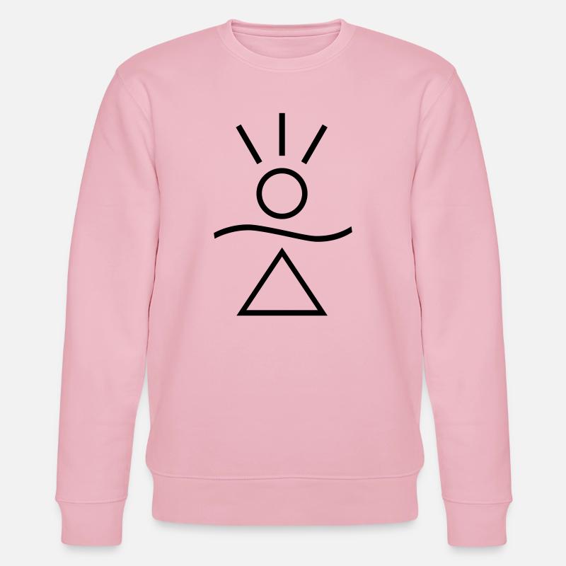 Honnaua - Das Amulett des Glücks - Stanley/Stella Unisex Bio-Sweatshirt CHANGER  - Hellrosa