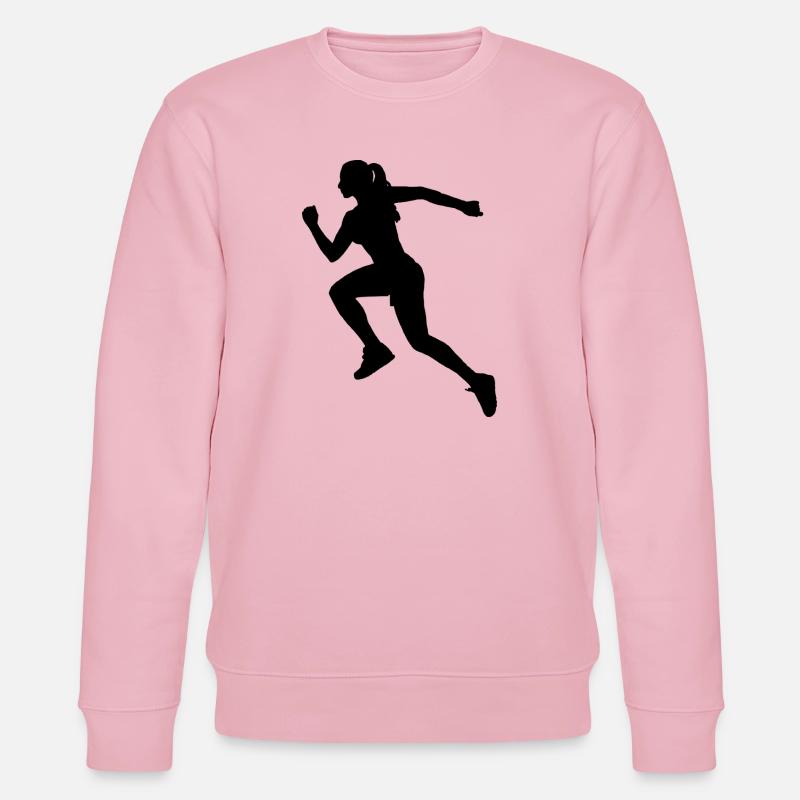 Lebendiges abstraktes geometrisches Muster - Stanley/Stella Unisex Bio-Sweatshirt CHANGER  - Hellrosa