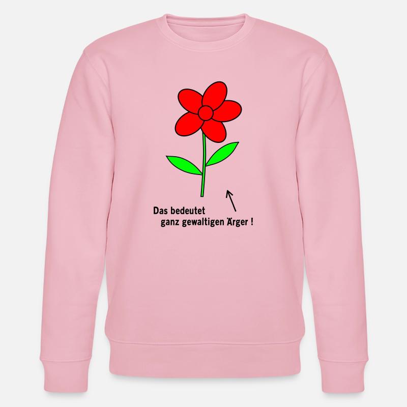 Blume Aerger - Stanley/Stella Unisex Bio-Sweatshirt CHANGER  - Hellrosa