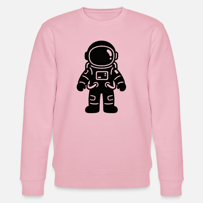 Silhouette d’astronautes en ligne - Sweat bio CHANGER Stanley/Stella Unisexe - rose pâle
