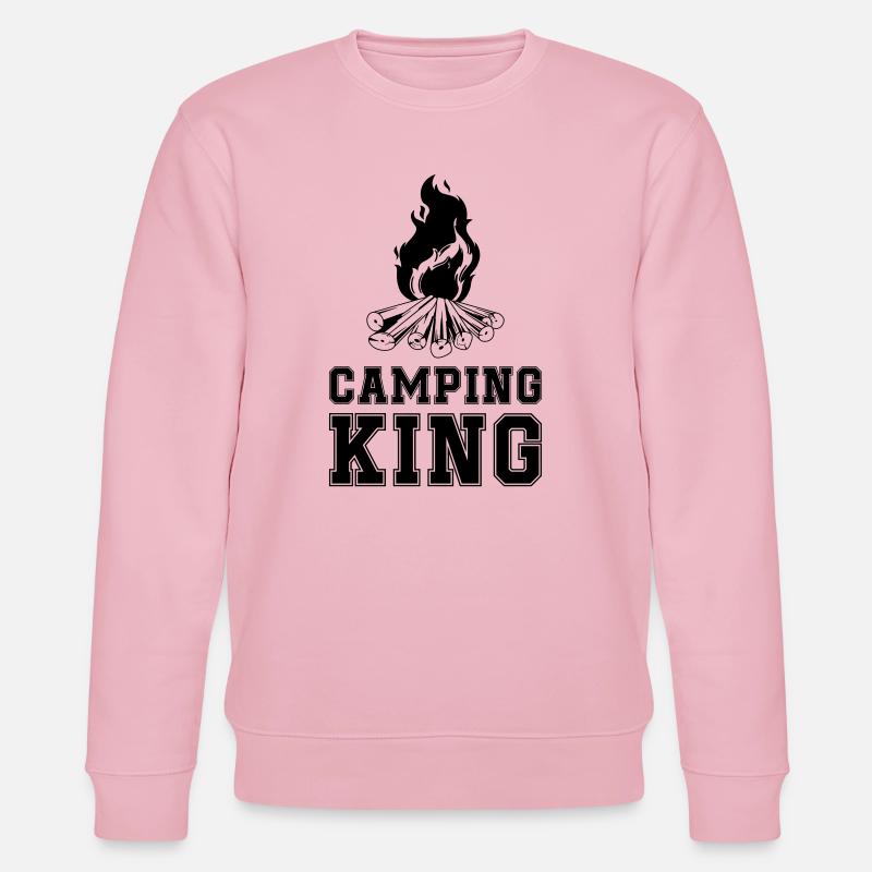 Camping King Feu de camp - Sweat bio CHANGER Stanley/Stella Unisexe - rose pâle