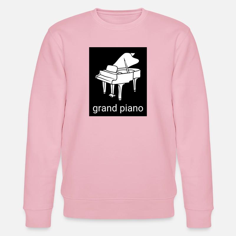 Großes Klavier Silhouette - Stanley/Stella Unisex Bio-Sweatshirt CHANGER - Hellrosa