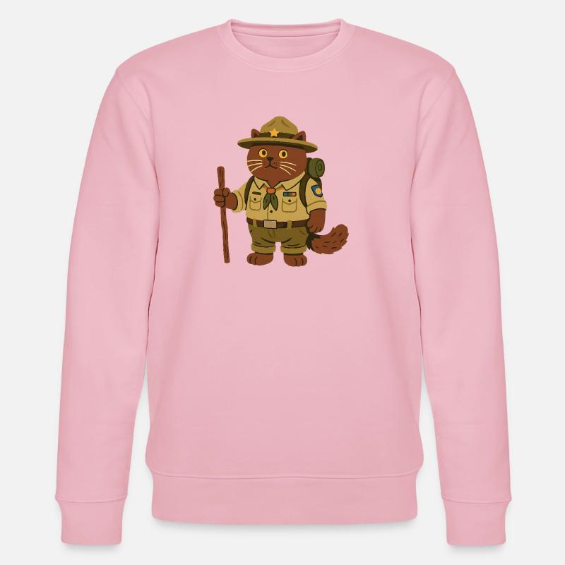 Le Chat d’Aventure : BKH Scout - Sweat bio CHANGER Stanley/Stella Unisexe - rose pâle