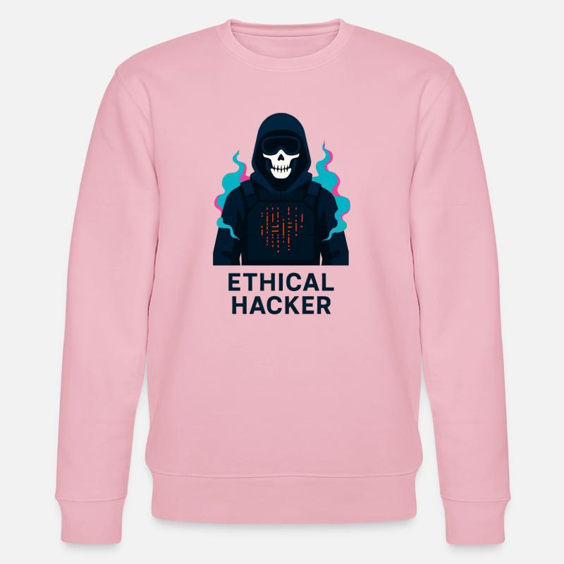 Hacker Ethique - Cybersécurité - Sweat bio CHANGER Stanley/Stella Unisexe - rose pâle