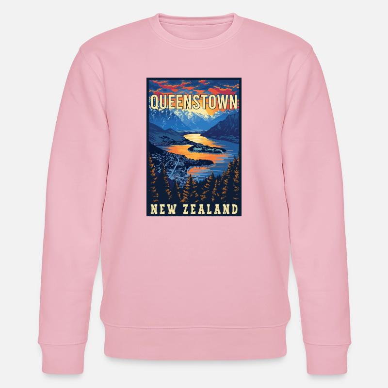 Entdecken Sie Queenstown in Neuseeland - Stanley/Stella Unisex Bio-Sweatshirt CHANGER  - Hellrosa